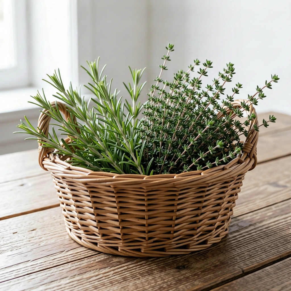 Hierbas frescas del Mediterráneo